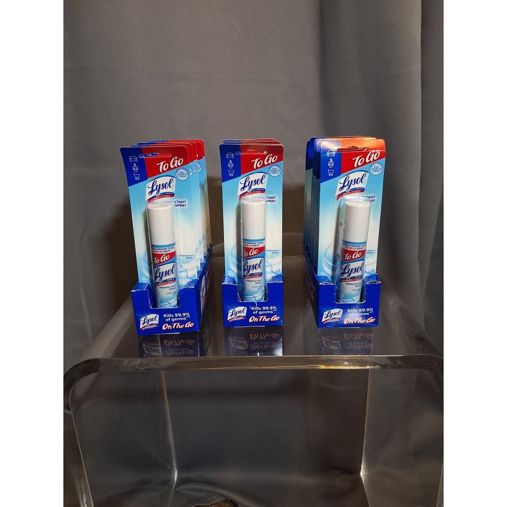 Lysol To-Go 1 oz. Spray Bottles Pack Of 6 Crisp Linen Scent